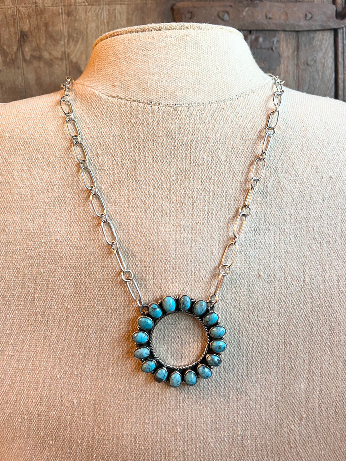 Perfect Circle Turquoise Necklace