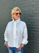 Load image into Gallery viewer, Belinda Tie Top in White
