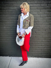 Load image into Gallery viewer, Premium Tweed Cropped Jacket

