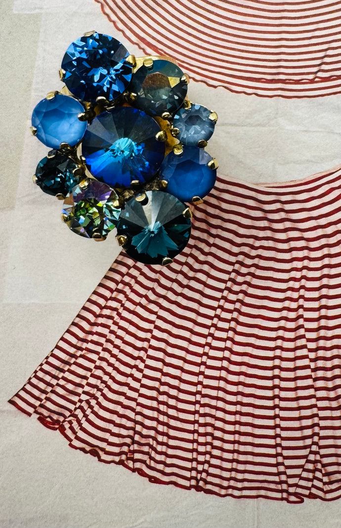 Natalie Ring in Blue Mix