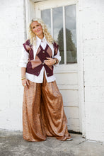 Load image into Gallery viewer, Angie Argyle Sleeveless Sweater in Burgundy
