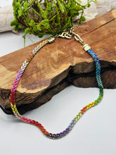 Load image into Gallery viewer, Sienna Rope Necklace in Rainbow
