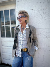 Load image into Gallery viewer, Prestige Pinstripe Oversized Blazer
