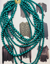 Load image into Gallery viewer, Turquoise Beaded Layered Necklace
