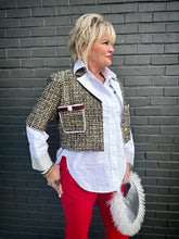 Load image into Gallery viewer, Premium Tweed Cropped Jacket
