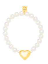 Load image into Gallery viewer, Puffy Heart Pearl Bracelet
