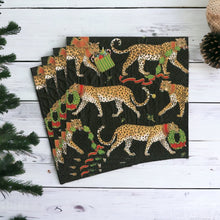 Load image into Gallery viewer, Christmas Leopards Cocktail Napkins
