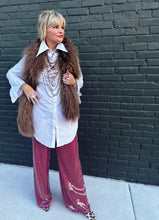 Load image into Gallery viewer, Nightcap Sequin Pants in Burgundy
