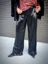 Load image into Gallery viewer, Nightcap Sequin Pants in Black
