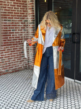 Load image into Gallery viewer, In-Zone Metallic Trench Coat
