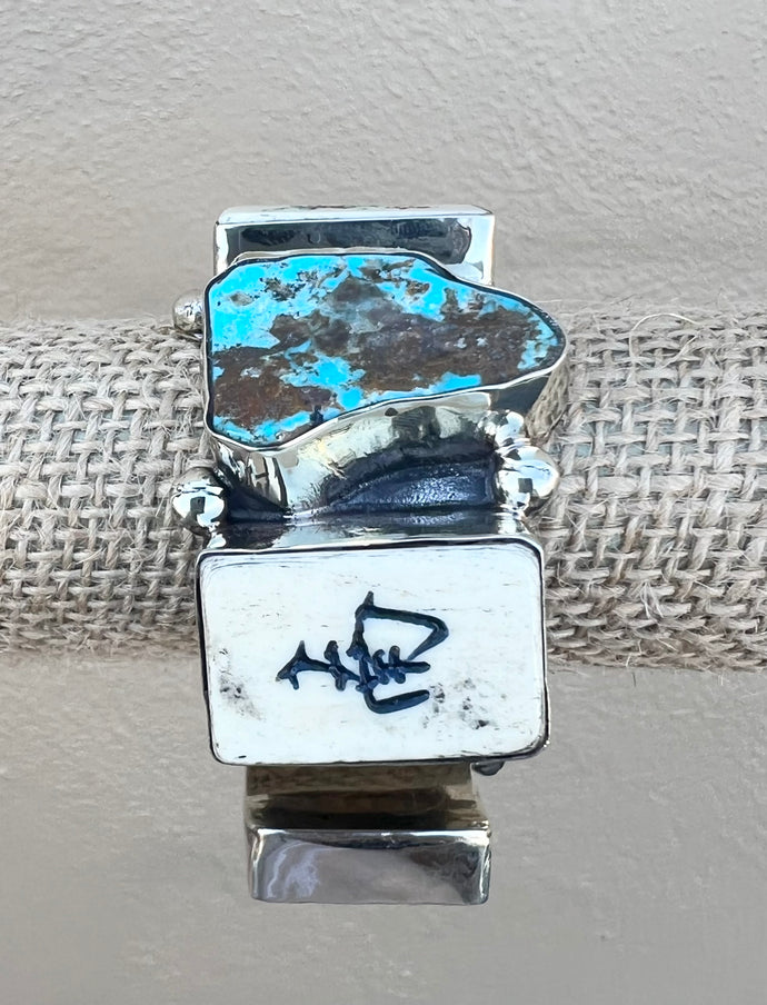 Turquoise & Tiles Cuff