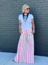 Load image into Gallery viewer, Palooza Pants in Striped Hot Pink
