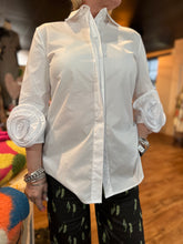 Load image into Gallery viewer, Rose Vellish Button-Up Top
