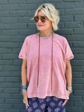 Load image into Gallery viewer, Basic White Girl Tee in Dry Rose
