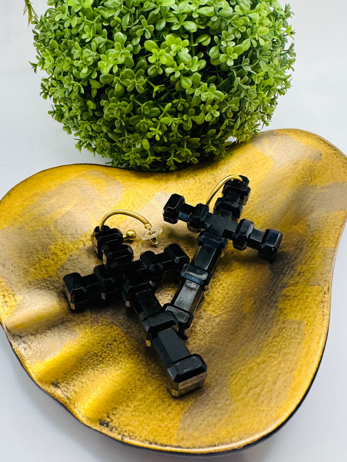 Trox Cross Earrings