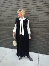 Load image into Gallery viewer, Midnight Pleated Maxi Dress
