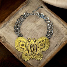 Load image into Gallery viewer, Mother Moth Necklace in Matte Gold
