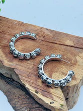 Load image into Gallery viewer, Sienna Jess Hoops in Chrome
