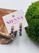 Load image into Gallery viewer, Sienna Jess Hoop Earrings in Silver/Boho
