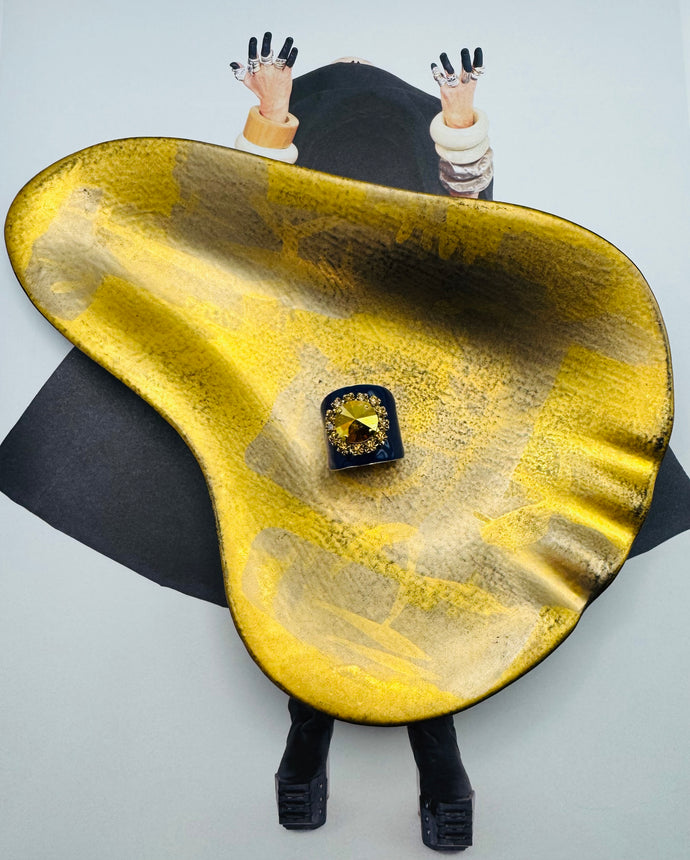 Jacci Ring in Gold Chrome