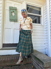 Load image into Gallery viewer, Holly Plaid Skirt in Hunter Green
