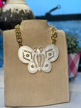 Load image into Gallery viewer, Mother Moth Necklace in Matte Silver
