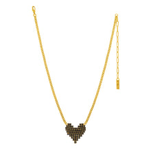 Load image into Gallery viewer, Candy Heart Necklace in Black
