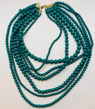 Load image into Gallery viewer, Turquoise Beaded Layered Necklace
