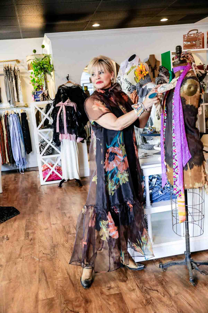 Toft Floral Sheer Dress