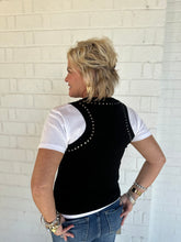 Load image into Gallery viewer, Be Serious Studded Tank Top
