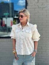 Load image into Gallery viewer, Annie Top in Eyelet Ivory
