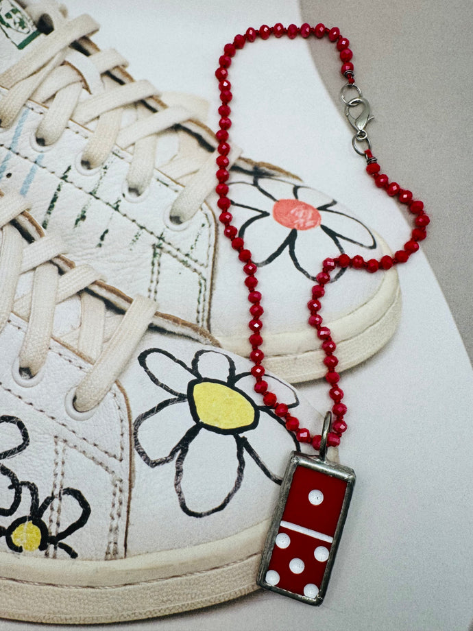 Lucky 6 Domino Necklace
