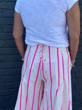 Load image into Gallery viewer, Palooza Pants in Striped Hot Pink

