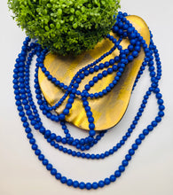 Load image into Gallery viewer, Royal Blue Beaded Layered Necklace

