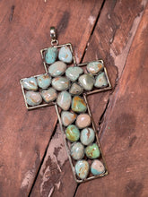 Load image into Gallery viewer, Verbal Cross Stone Necklace Pendant
