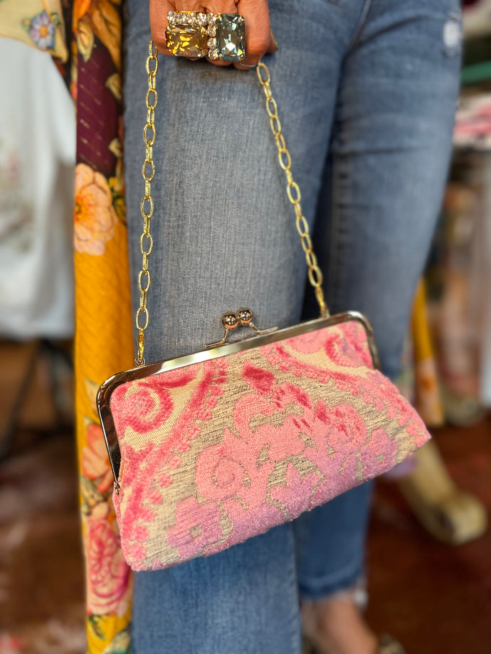 Trixie Purse in Petal Pink Mosaic