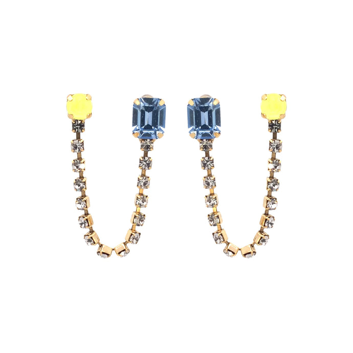 Dalia Double Pierced Earrings in Provence Earringa