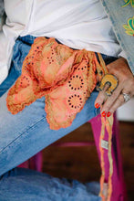 Load image into Gallery viewer, Embroidered Fairen Jabot in Orange Poppy
