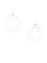 Load image into Gallery viewer, Felicity Drop Clover Earrings (Color Choices)
