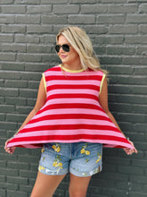 Load image into Gallery viewer, Poppi Striped Tank Top
