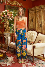Load image into Gallery viewer, French Riviera Pants(Cobalt Blue Floral)
