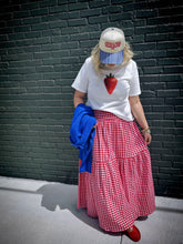 Load image into Gallery viewer, Hansel Gingham Skirt in Cherry
