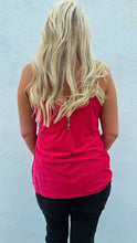 Load image into Gallery viewer, Velvet Dreams Tank Top in Rosa Hot Pink
