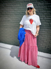 Load image into Gallery viewer, Hansel Gingham Skirt in Cherry
