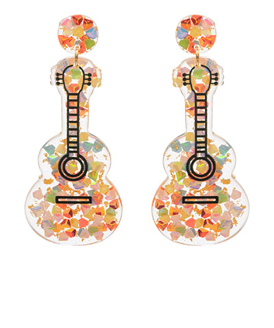 Dolly's Guitar Earrings