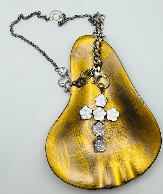 Clover Cross Necklace Pendant