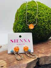 Load image into Gallery viewer, Sienna Joelle Necklace in Electric Orange
