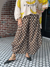 Load image into Gallery viewer, Penelope Polka Dot Barrel Pants

