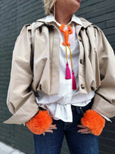 Load image into Gallery viewer, Verified Fingerless Gloves in Orange
