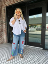 Load image into Gallery viewer, Mahjong Jeans in Dot, Crack &amp; Bam
